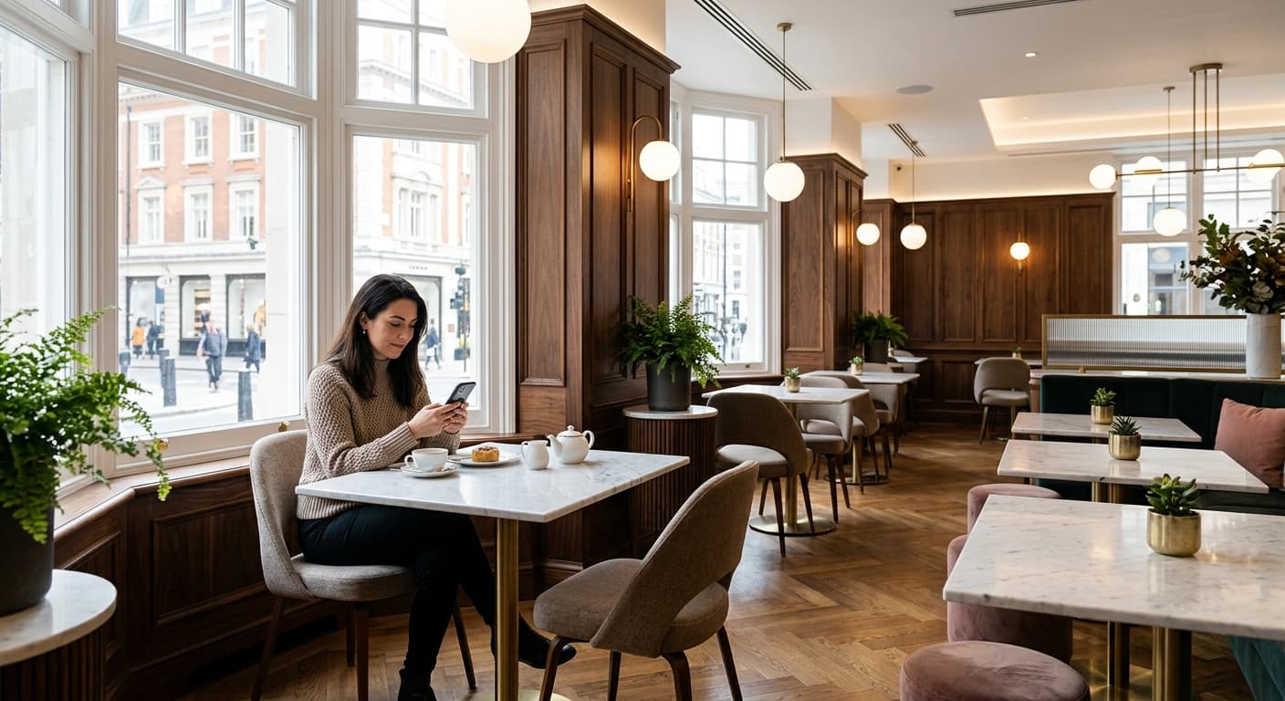 Modern venue interior in Public WiFi & Digital Connectivity in the United Kingdom